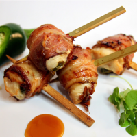 Jalapeño & Chicken Skewer with Bacon