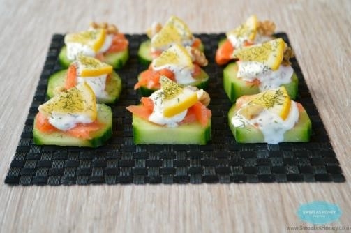 Smoked Salmon and Cucumber Apps